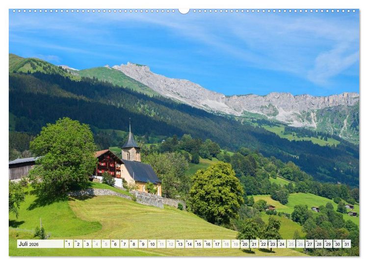 Produktbild: Graub&uuml;ndner Landschaften (Wandkalender 2026 DIN A2 quer), CALVENDO Monatskalender