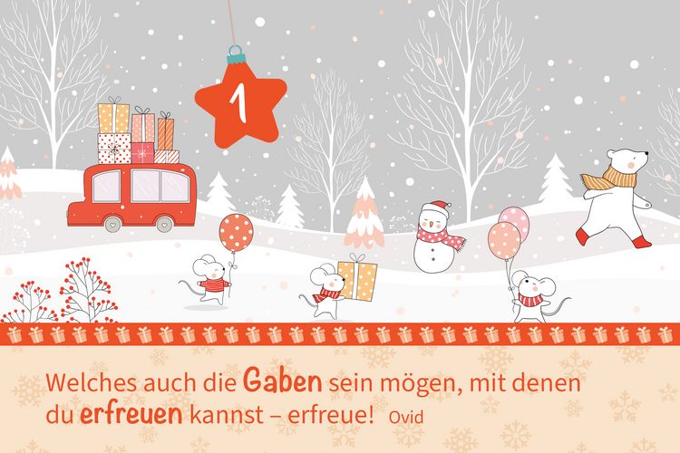 Produktbild: Hosentaschenadventskalender 2024