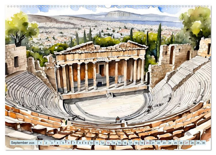 Produktbild: Kalimera Griechenland (hochwertiger Premium Wandkalender 2026 DIN A2 quer), Kunstdruck in Hochglanz