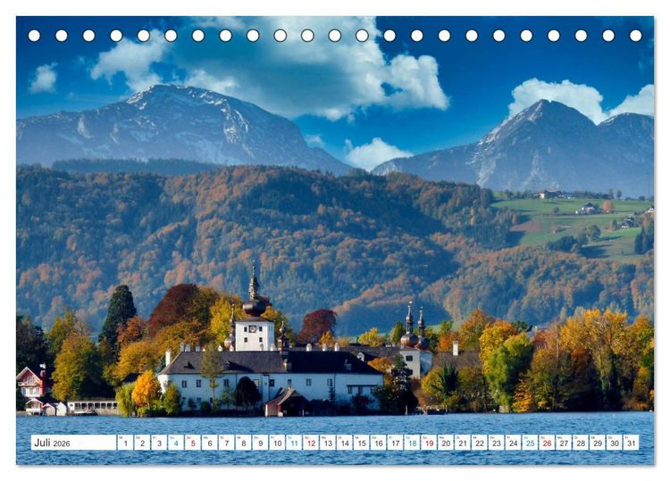 Produktbild: Lockendes Ober&ouml;sterreich (Tischkalender 2026 DIN A5 quer), CALVENDO Monatskalender