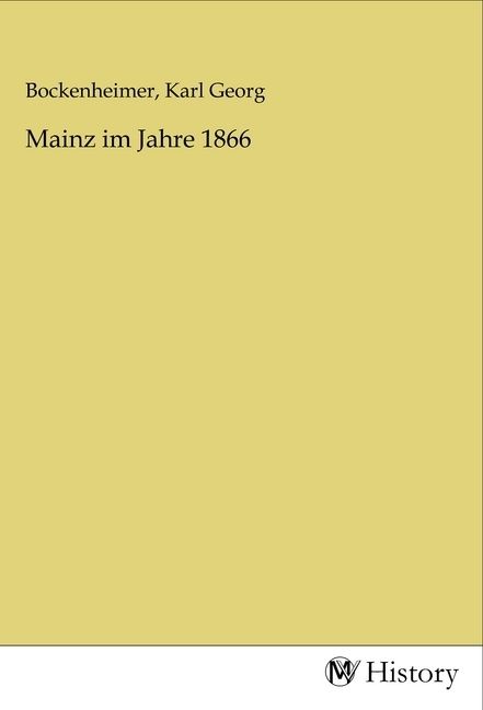 Produktbild: Mainz im Jahre 1866