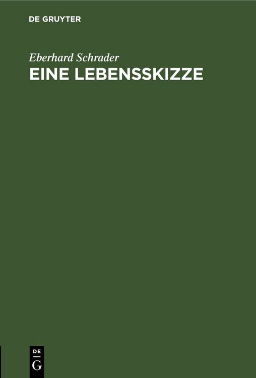 Produktbild: Eine Lebensskizze
