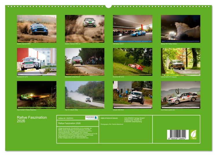 Produktbild: Rallye Faszination 2026 (hochwertiger Premium Wandkalender 2026 DIN A2 quer), Kunstdruck in Hochglanz