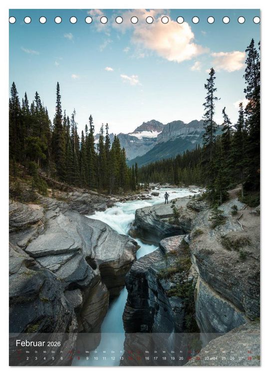 Produktbild: Die kanadischen Rockies (Tischkalender 2026 DIN A5 hoch), CALVENDO Monatskalender