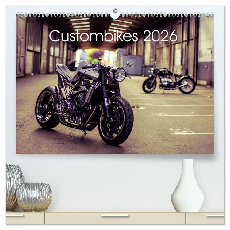 Produktbild: Custombikes 2026 (hochwertiger Premium Wandkalender 2026 DIN A2 quer), Kunstdruck in Hochglanz