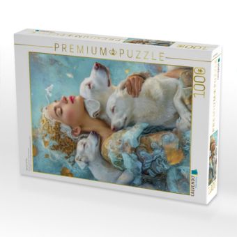 Produktbild: CALVENDO Puzzle Mensch und Tier | 1000 Teile Lege-Gr&ouml;&szlig;e 64x48cm Foto-Puzzle f&uuml;r gl&uuml;ckliche Stunden