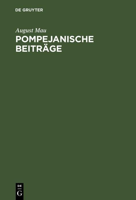 Produktbild: Pompejanische Beitr&auml;ge