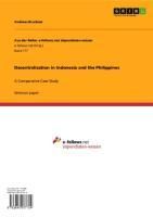 Produktbild: Decentralization in Indonesia and the Philippines