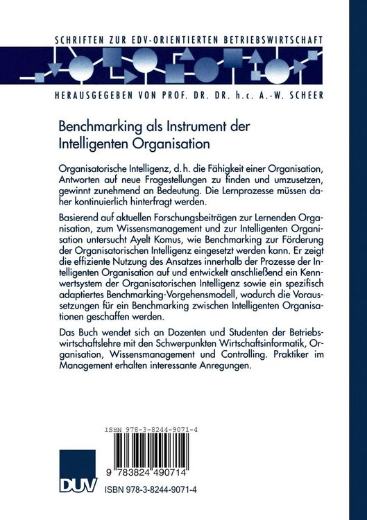 Produktbild: Benchmarking als Instrument der Intelligenten Organisation