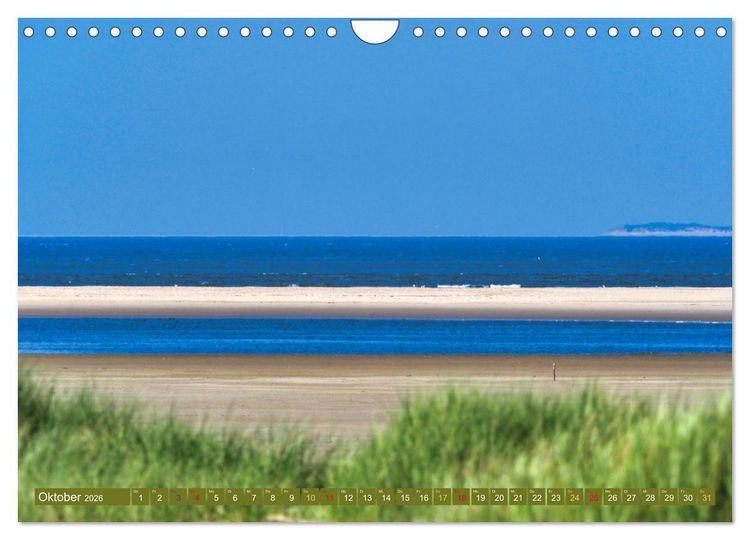 Produktbild: BORKUM Entdeckungen (Wandkalender 2026 DIN A4 quer), CALVENDO Monatskalender