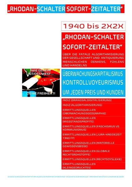 Produktbild: &bdquo;rhodan-Schalter Sofort-Zeitalter&ldquo; [wie Geheim Ist/ost/west Deine Freiheit?!]