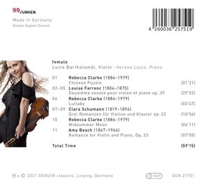 Produktbild: Female-Werke f&uuml;r Violine & Piano