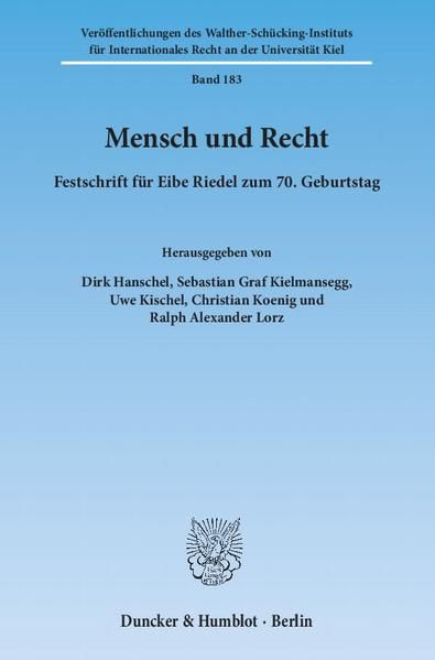 Produktbild: Mensch und Recht.
