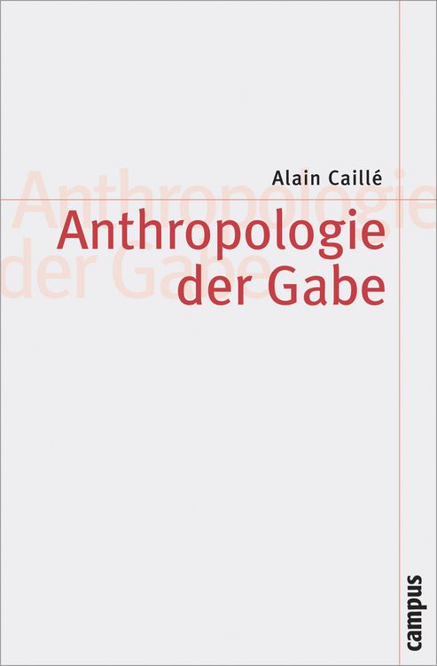 Produktbild: Anthropologie der Gabe