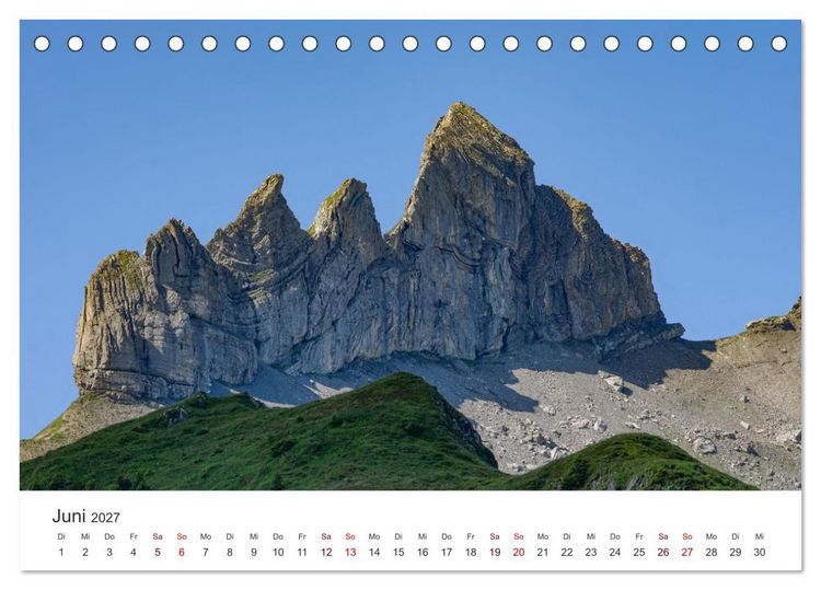 Produktbild: Berner Oberland - Bergwelten (Tischkalender 2027 DIN A5 quer), CALVENDO Monatskalender