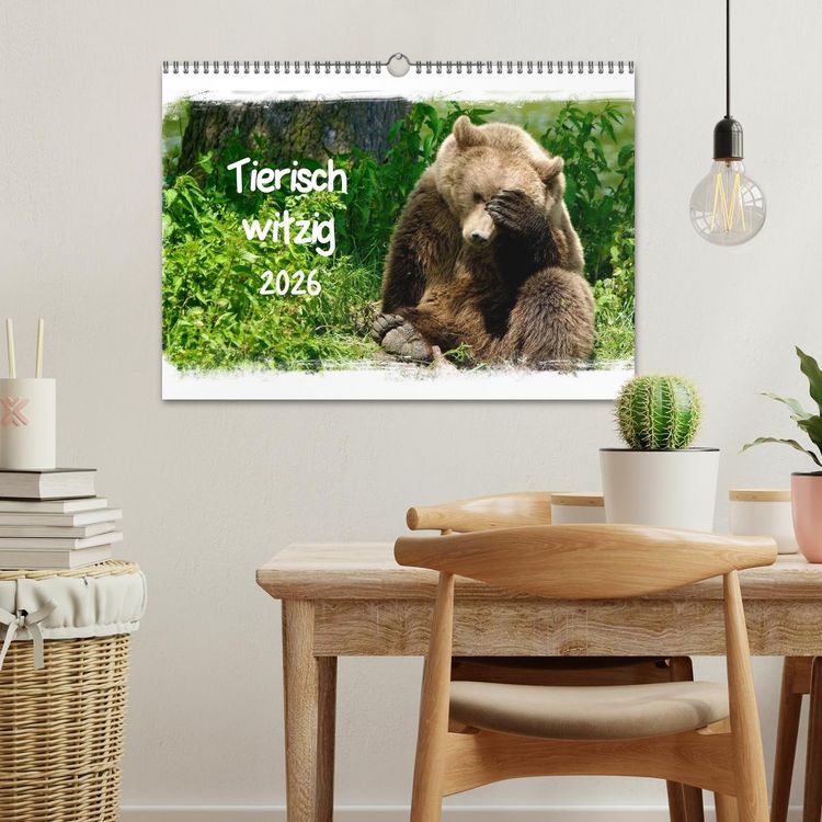 Produktbild: Tierisch witzig (Wandkalender 2026 DIN A3 quer), CALVENDO Monatskalender