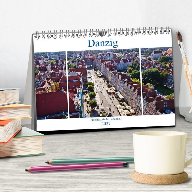 Produktbild: Danzig - Eine historische Sch&ouml;nheit (Tischkalender 2027 DIN A5 quer), CALVENDO Monatskalender