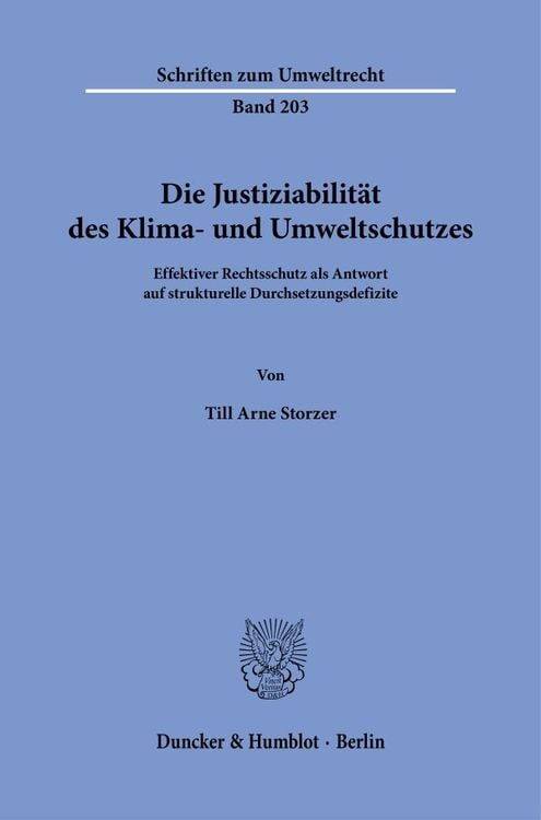 Bild vom Artikel Die Justiziabilität des Klima- und Umweltschutzes. vom Autor Till Arne Storzer