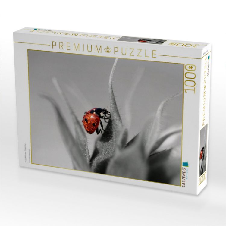 Produktbild: CALVENDO Puzzle Gl&uuml;cksk&auml;fer mit Morgentau | 1000 Teile Lege-Gr&ouml;&szlig;e 64x48cm Foto-Puzzle f&uuml;r gl&uuml;ckliche Stunden
