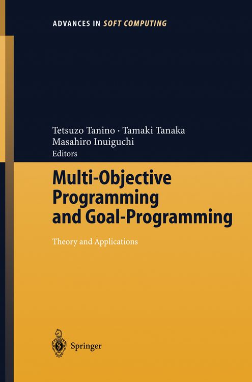 Produktbild: Multi-Objective Programming and Goal Programming