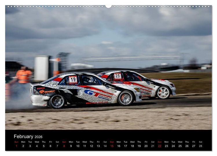 Produktbild: Drifting at the Nurburgring (High Quality Premium Wall Calendar 2026 DIN A2 landscape),CALVENDO 12 Month Wall Calendar