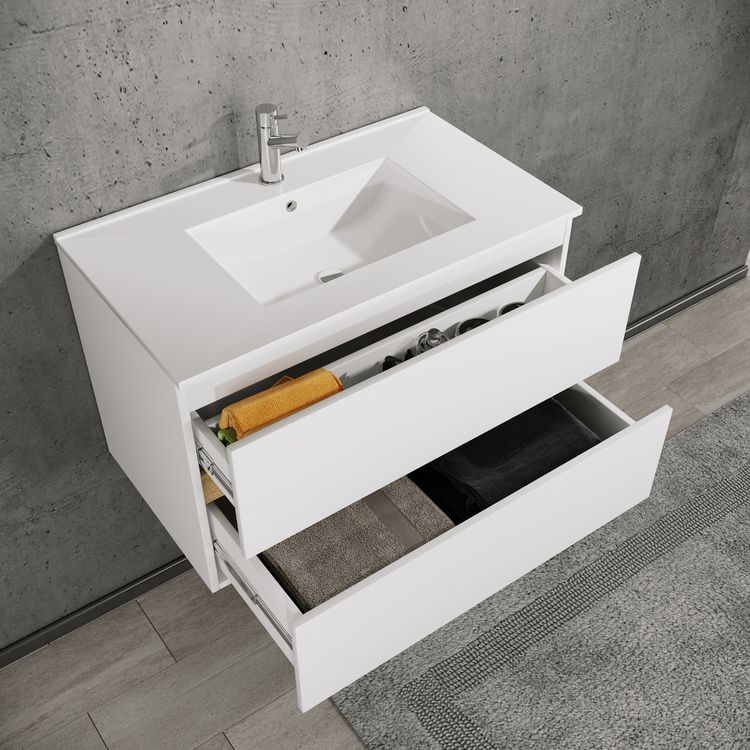 Produktbild: 4 tlg. Badm&ouml;bel-Set mit Waschbecken Cosila-I 81 cm