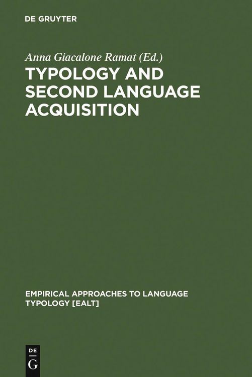 Produktbild: Typology and Second Language Acquisition
