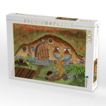 Produktbild: CALVENDO Puzzle Hase im Fr&uuml;hling | 1000 Teile Lege-Gr&ouml;&szlig;e 64x48cm Foto-Puzzle f&uuml;r gl&uuml;ckliche Stunden