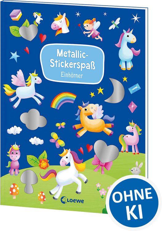 Produktbild: Metallic-Stickerspa&szlig; - Einh&ouml;rner