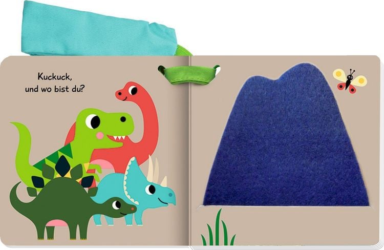 Produktbild: Mein Filz-F&uuml;hlbuch f&uuml;r den Buggy: Kuckuck, kleiner Dino!