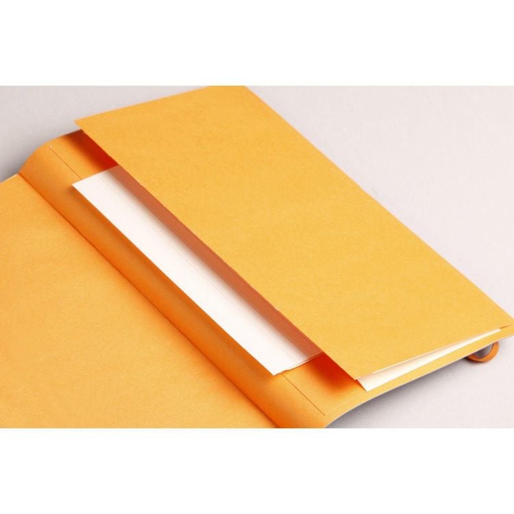Produktbild: Rhodiarama Notizbuch Softcover A6 72 Blatt liniert saphirblau 90g, mit Gummizugverschluss