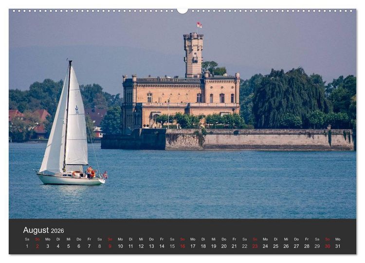 Produktbild: Segelboote auf dem Bodensee (Wandkalender 2026 DIN A2 quer), CALVENDO Monatskalender