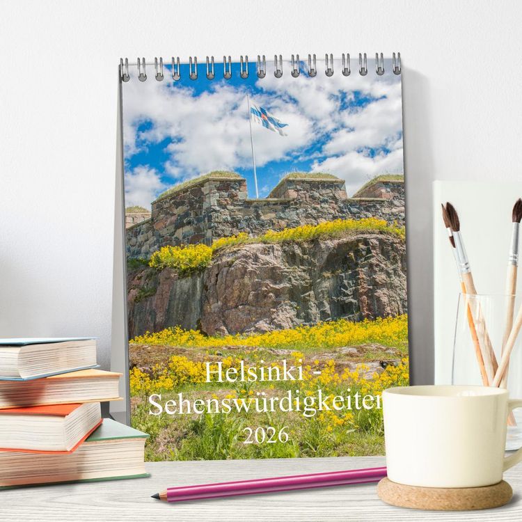 Produktbild: Helsinki - Sehensw&uuml;rdigkeiten (Tischkalender 2026 DIN A5 hoch), CALVENDO Monatskalender