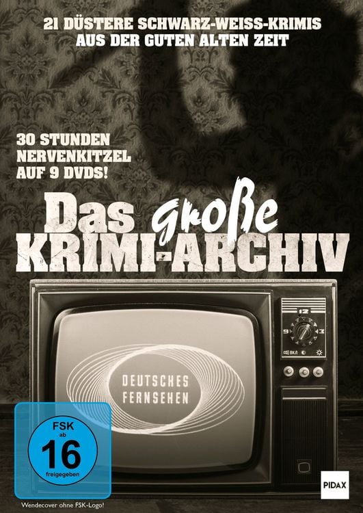 Produktbild: Das gro&szlig;e Krimi-Archiv / 21 spannungsgeladene Krimi-Stra&szlig;enfeger (Pidax Film- und H&ouml;rspielverlag) [9 DVDs]