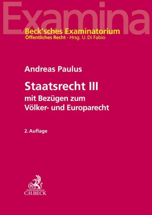 Produktbild: Staatsrecht III