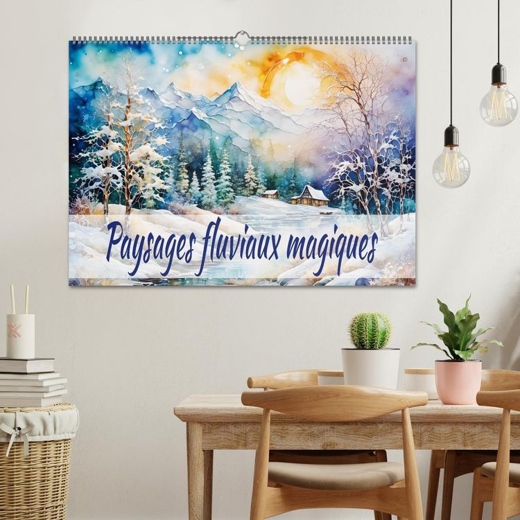 Produktbild: Paysages fluviaux magiques (Calendrier mural 2026 DIN A2 vertical), CALVENDO calendrier mensuel
