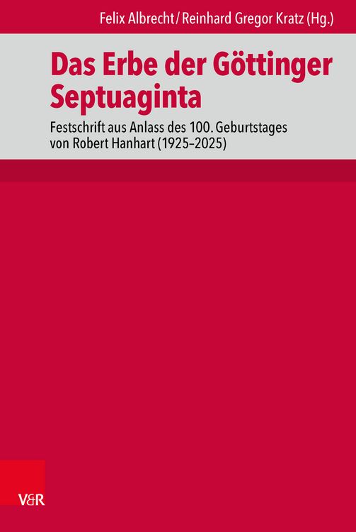 Produktbild: Das Erbe der G&ouml;ttinger Septuaginta