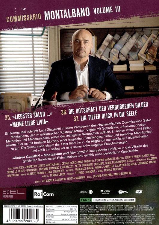 Produktbild: Commissario Montalbano Vol. 10 [4 DVDs]