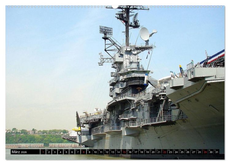 Produktbild: Kriegsschiffe der USA (Wandkalender 2026 DIN A2 quer), CALVENDO Monatskalender