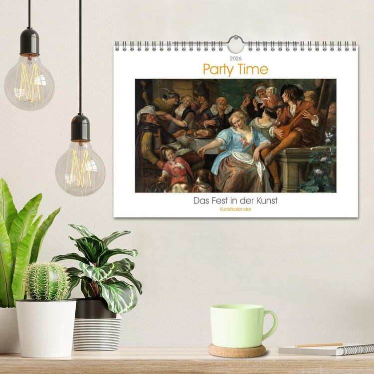 Produktbild: Party Time - Das Fest in der Kunst Kunstkalender (Wandkalender 2026 DIN A4 quer), CALVENDO Monatskalender