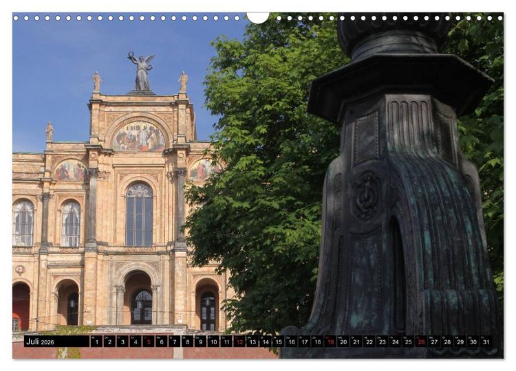 Produktbild: M&uuml;nchen - Die Sch&ouml;ne (Wandkalender 2026 DIN A3 quer), CALVENDO Monatskalender