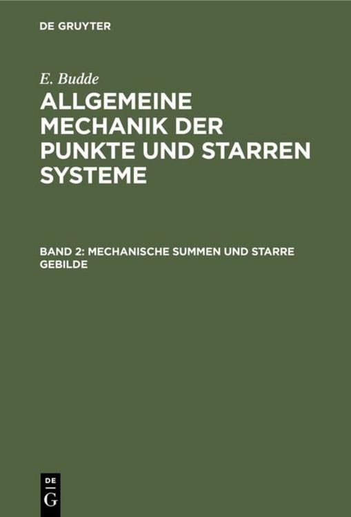 Produktbild: Mechanische Summen und starre Gebilde