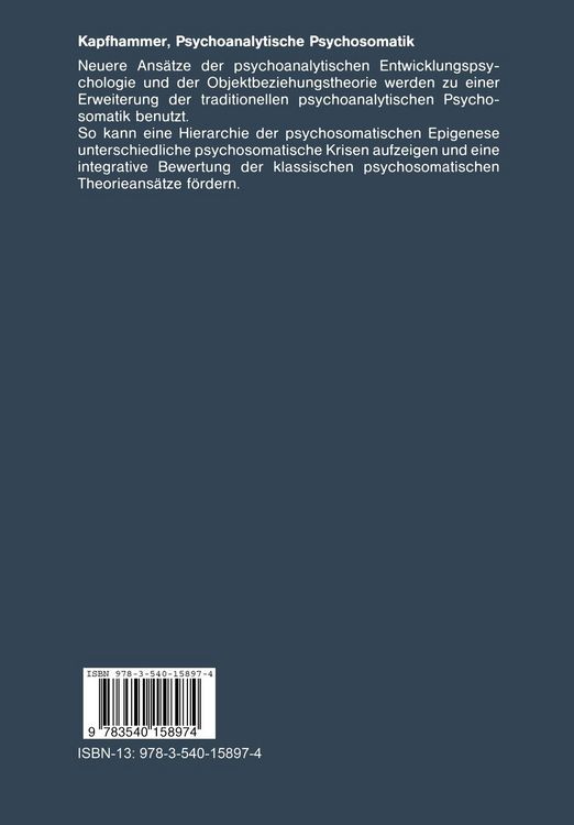 Produktbild: Psychoanalytische Psychosomatik