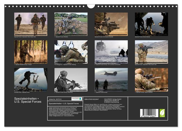 Produktbild: Spezialeinheiten &bull; U.S. Special Forces (Wandkalender 2026 DIN A3 quer), CALVENDO Monatskalender