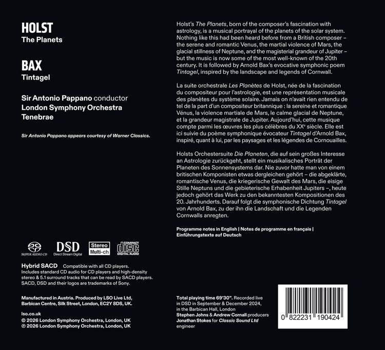 Produktbild: The Planets/Tintagel
