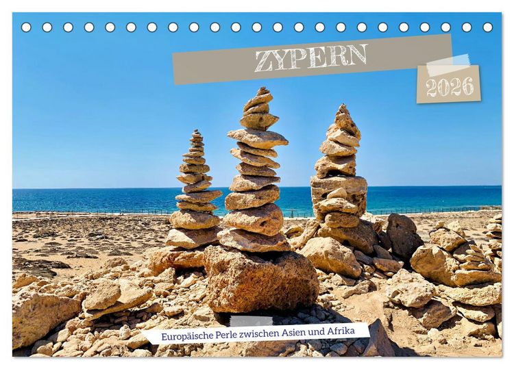 Produktbild: Zypern - Europ&auml;ische Perle zwischen Asien und Afrika (Tischkalender 2026 DIN A5 quer), CALVENDO Monatskalender