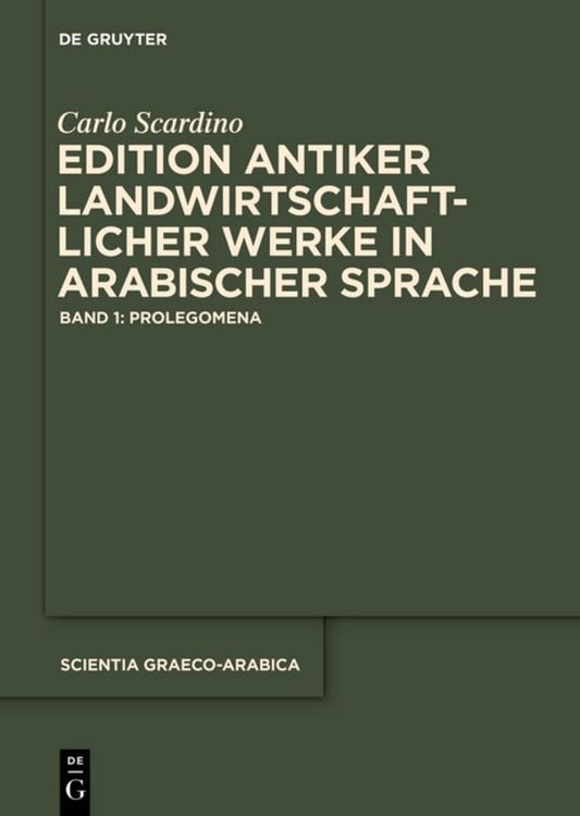 Produktbild: Edition antiker landwirtschaftlicher Werke in arabischer Sprache