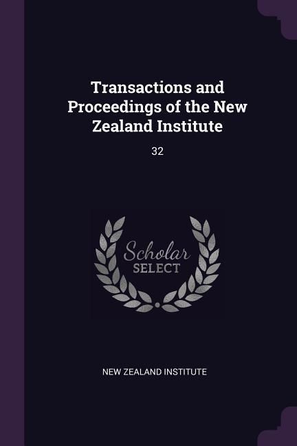 Produktbild: Transactions and Proceedings of the New Zealand Institute
