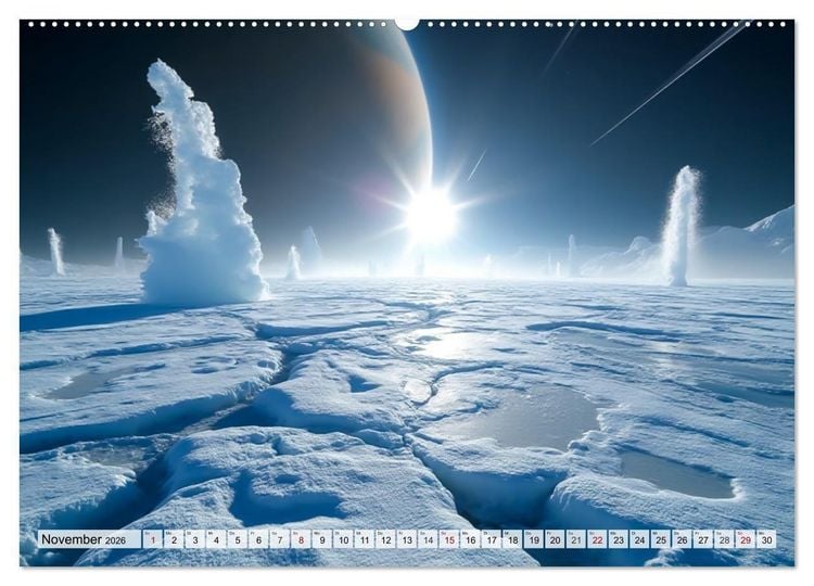 Produktbild: Kosmische Landschaften - Jenseits der Erde (Wandkalender 2026 DIN A2 quer), CALVENDO Monatskalender