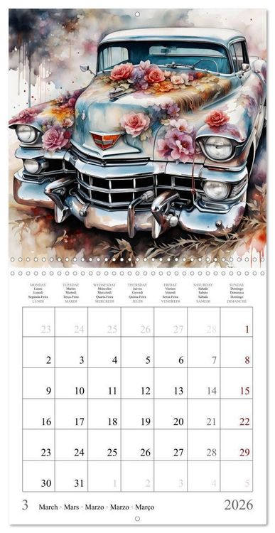 Produktbild: Beauty on wheels (Wall Calendar 2026 12 &times; 12 Inch) CALVENDO 12 Month Wall Calendar